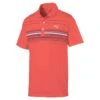 Puma Canyon Golf Polo Shirt 532977 2 Puma Canyon Golf Polo Shirt 532977 -Golf Edge Wear Sales 399678 HotCoral Bright Cobalt PUMAGolf MATTR Canyon Polo Shirt 1
