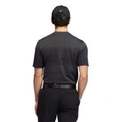 Adidas Statement Seamless Primeknit Golf Polo Shirt H61758 12 Adidas Statement Seamless Primeknit Golf Polo Shirt H61758 -Golf Edge Wear Sales H61758 5 APPAREL OnModel BackView white