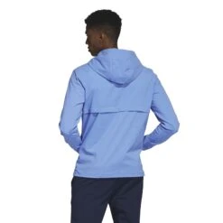 Adidas Ripstop 1/4 Zip Golf Hoodie HY5378 -Golf Edge Wear Sales HY5378 5 APPAREL OnModel BackView white
