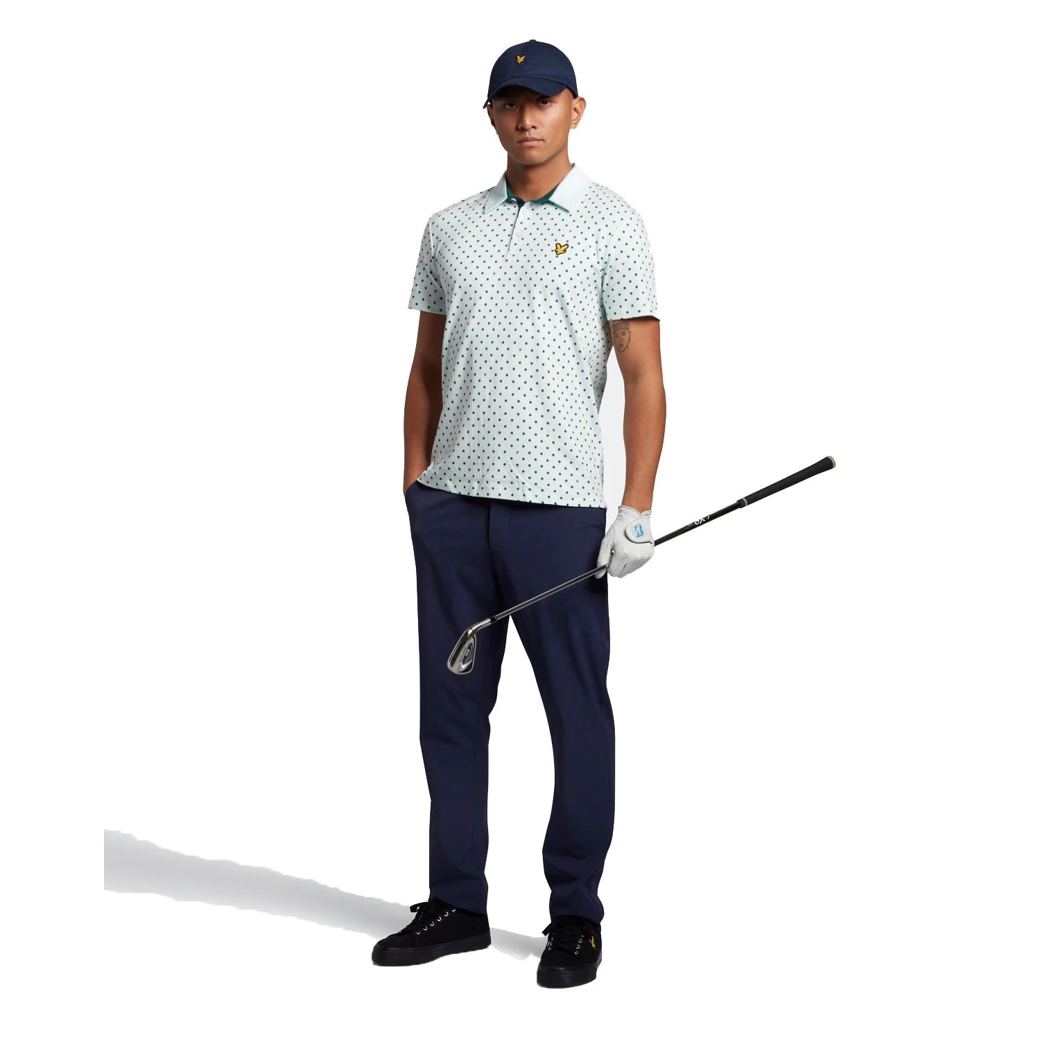 Lyle & Scott Lyle Polka Dot Golf Polo Shirt SP1665G 4 Lyle & Scott Lyle Polka Dot Golf Polo Shirt SP1665G - Image 2