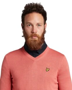 Lyle & Scott V-Neck Golf Pullover KN1040 8 Lyle & Scott V-Neck Golf Pullover KN1040 -Golf Edge Wear Sales Lyle Scott V Neck Golf Pullover KN1040 7