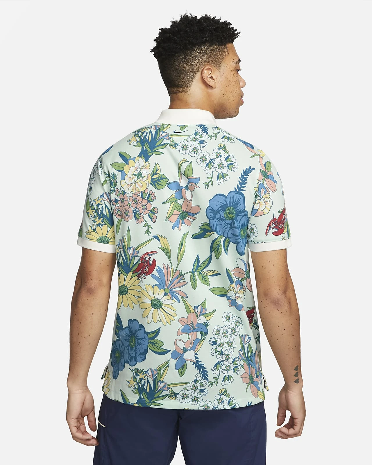 Nike The Nike Floral Golf Polo Shirt DH0961 4 Nike The Nike Floral Golf Polo Shirt DH0961 - Image 2