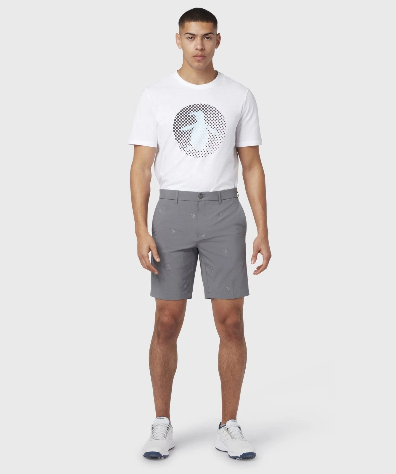 Original Penguin All-Over Embroidered Golf Shorts OGBSB083 5 Original Penguin All-Over Embroidered Golf Shorts OGBSB083 - Image 3